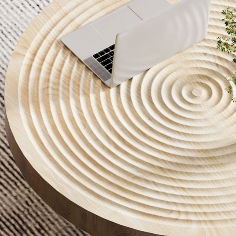 Round Wooden Coffee Table North European 3 Legs Coffee Table