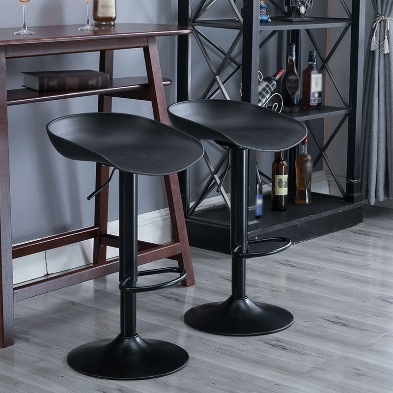 Industrial Style Plastic Seats Barstool Rotating Lifting Metal Leg Bar Stool for Indoor