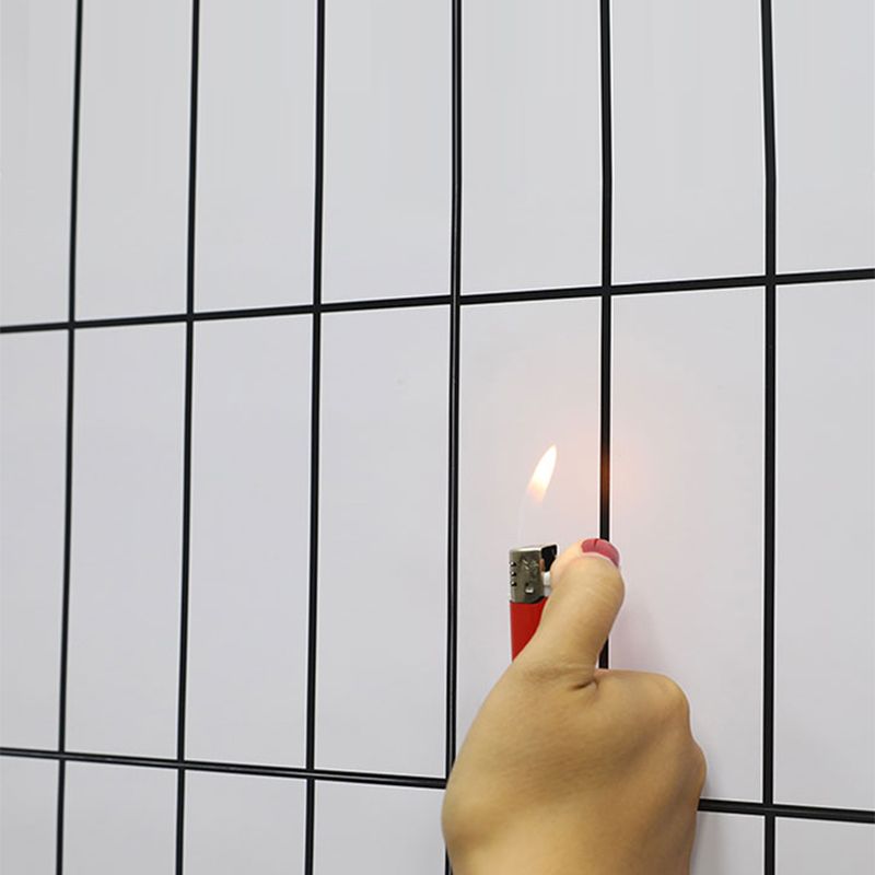 Tile-Peel & Stick Rectangle White Plastic Waterproof Tile-Peel & Stick for Shower 10 Pack