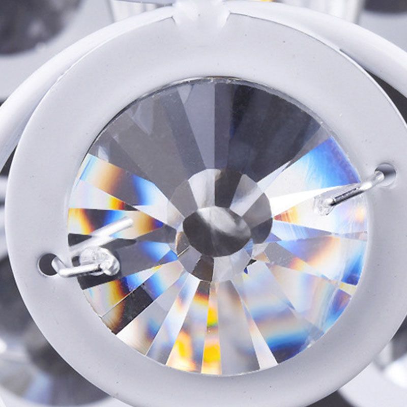 Suspension du pendentif moderne dôme suspendu à cristal clair avec un cordon suspendu à 39,5 "