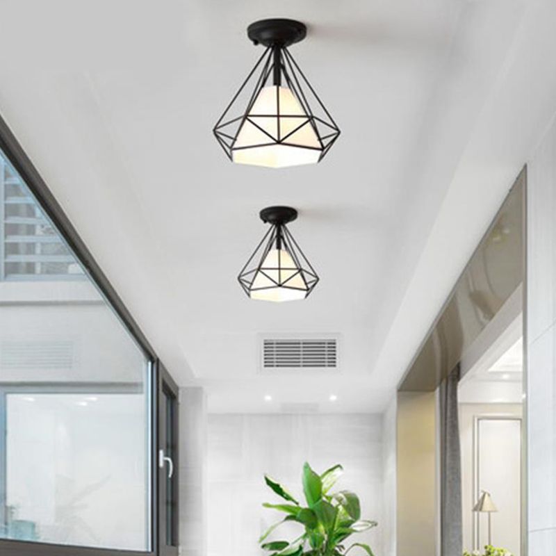 Moderne sternförmige Deckenleuchte im industriellen Stil, Stoff-Lampenschirm, Deckenleuchte für Wohnzimmer, Schlafzimmer