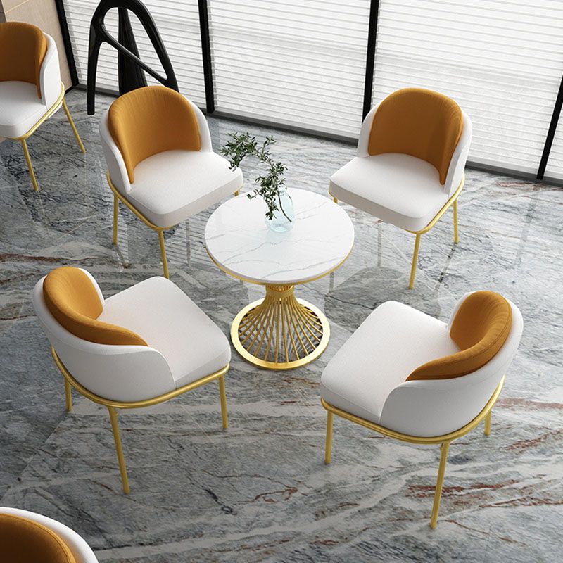 Modern Style Dining Table Sintered Stone Round Table for Dining Room