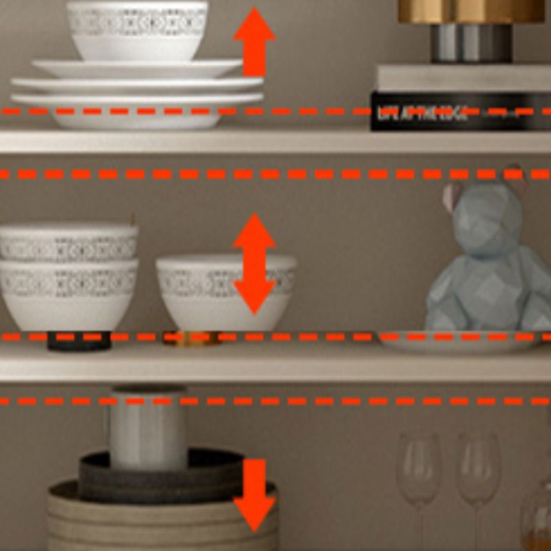 Modern Dining Server Engineered Wood Buffet Server with Doors for Living Room