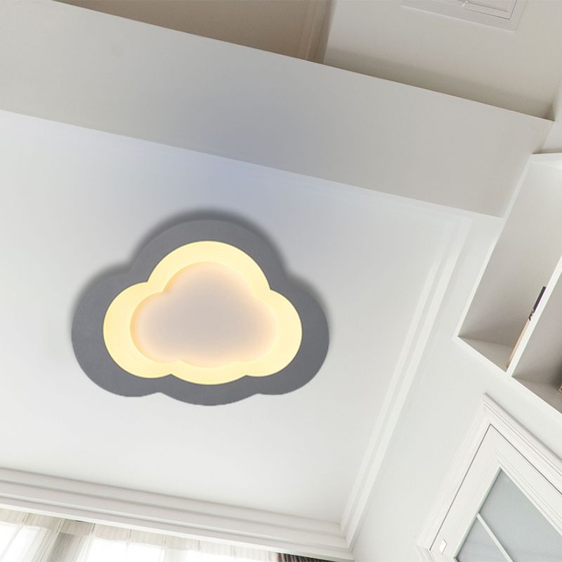 Preciosa nube, luz empotrada en el techo, luz LED acrílica moderna de montaje empotrado para sala de juegos