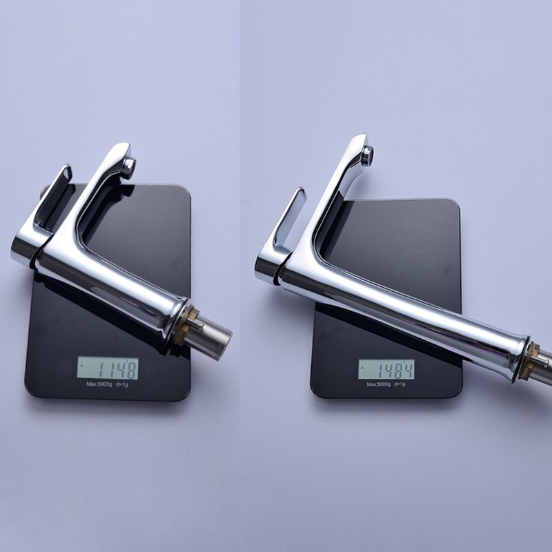 Lever Handle Vessel Sink Faucet Circular Modern Bathroom Faucet
