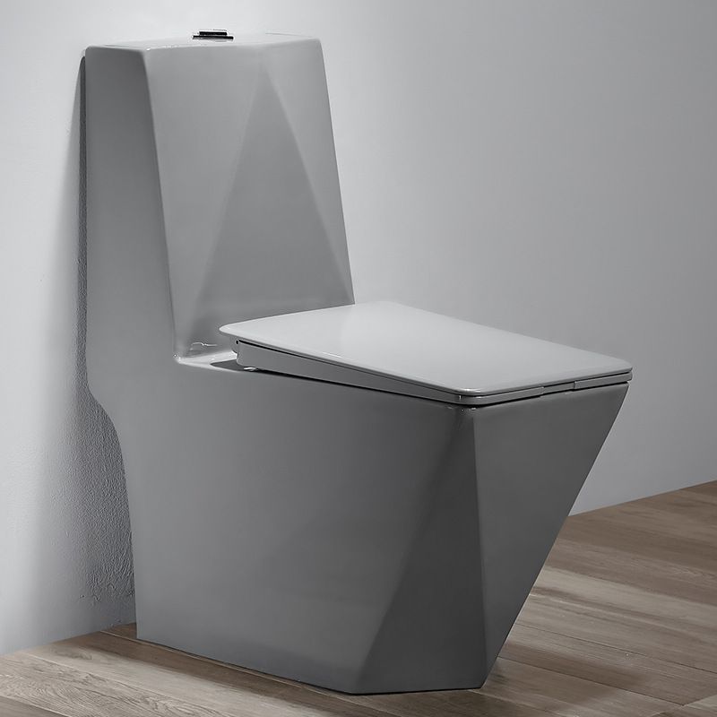 Modern One Piece Toilet Bowl Siphon Jet Flush Toilet with Seat