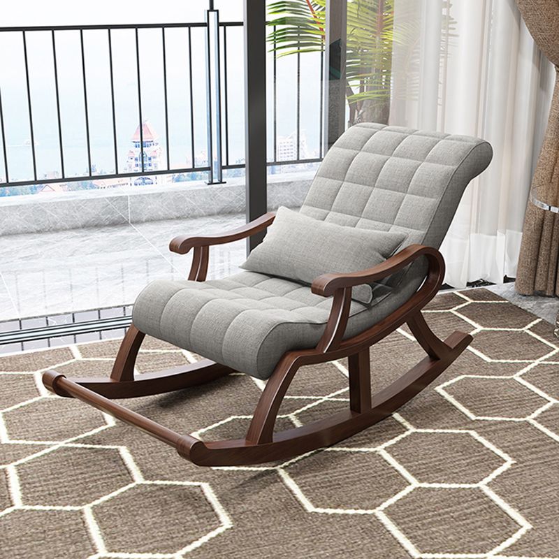 26.37" L x 59.05" W x 31.49" H Accent Chair Solid Wood Tufted Lounge Chair