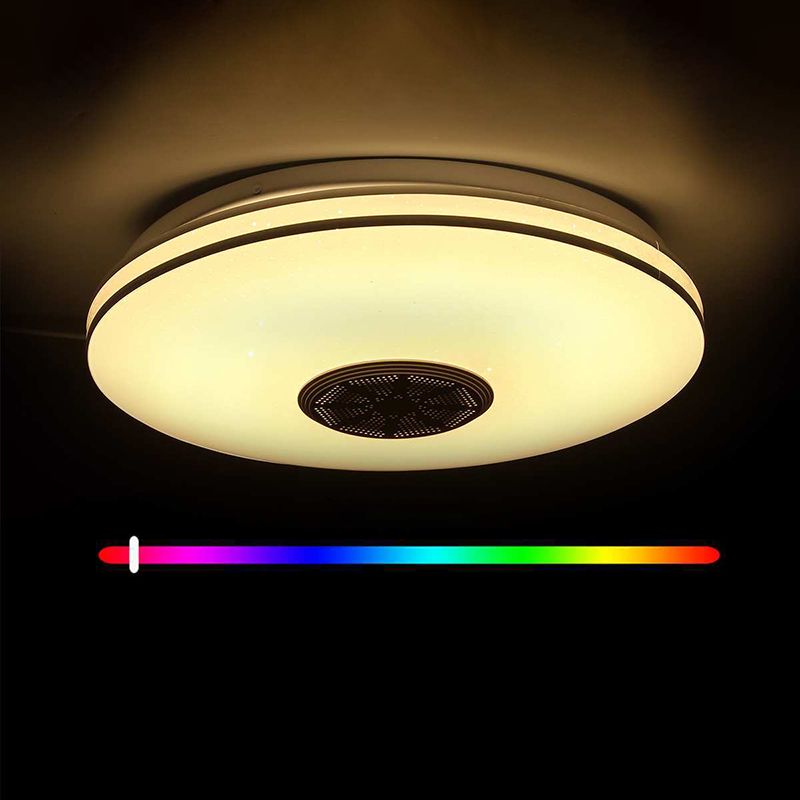 Contemporary Intelligent Flush Mount Ceiling Light Fixture Acrylic Shade for Bedroom