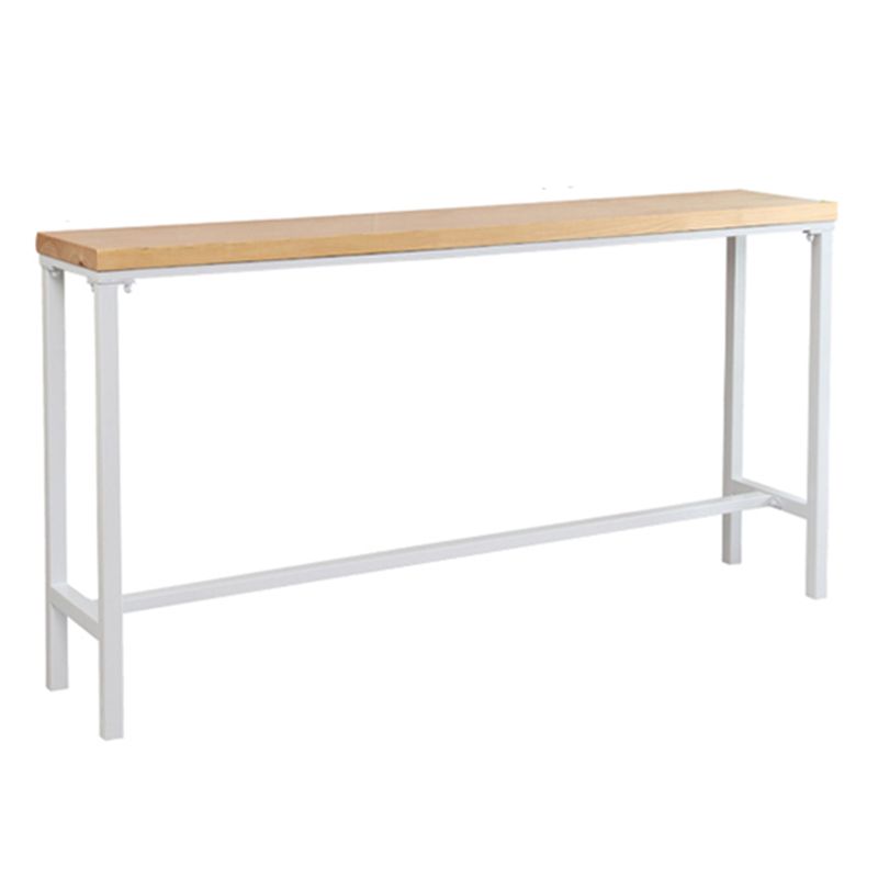 Modern Style Rectangle Wood Bar Table 1/5/9 Pieces Bar Table Set for Kitchen