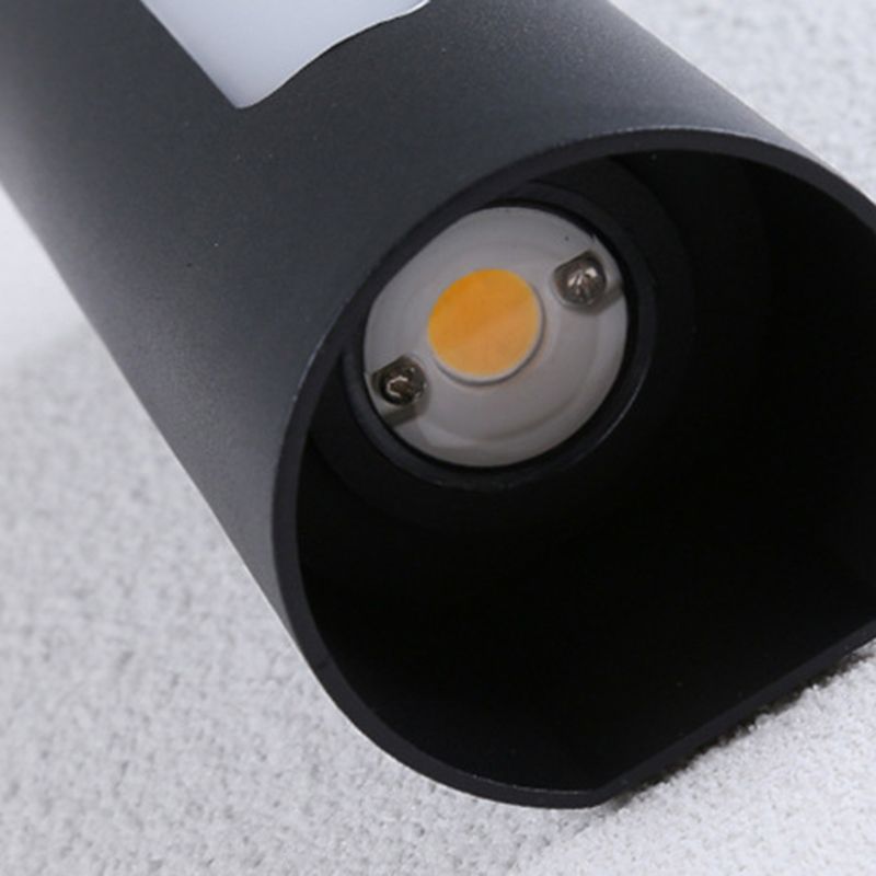 Cylinder Aluminum Wall Light Minimalism 2-light Wall Sconce for Hallway