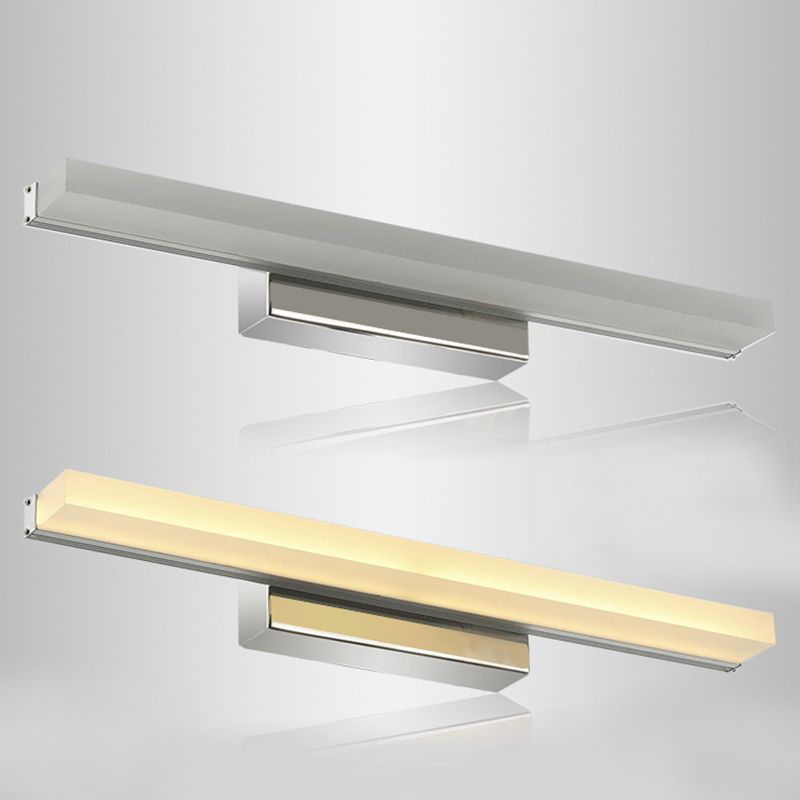 Modern Minimalist Style Rectangle Wall Mounted Vanity Lights Acrylic Vanity Fixtures