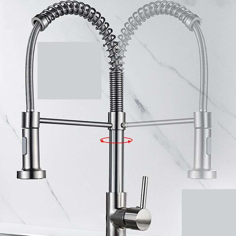 Farmhouse Kitchen Faucet Spring Spout One Handle High Arch Water Filler