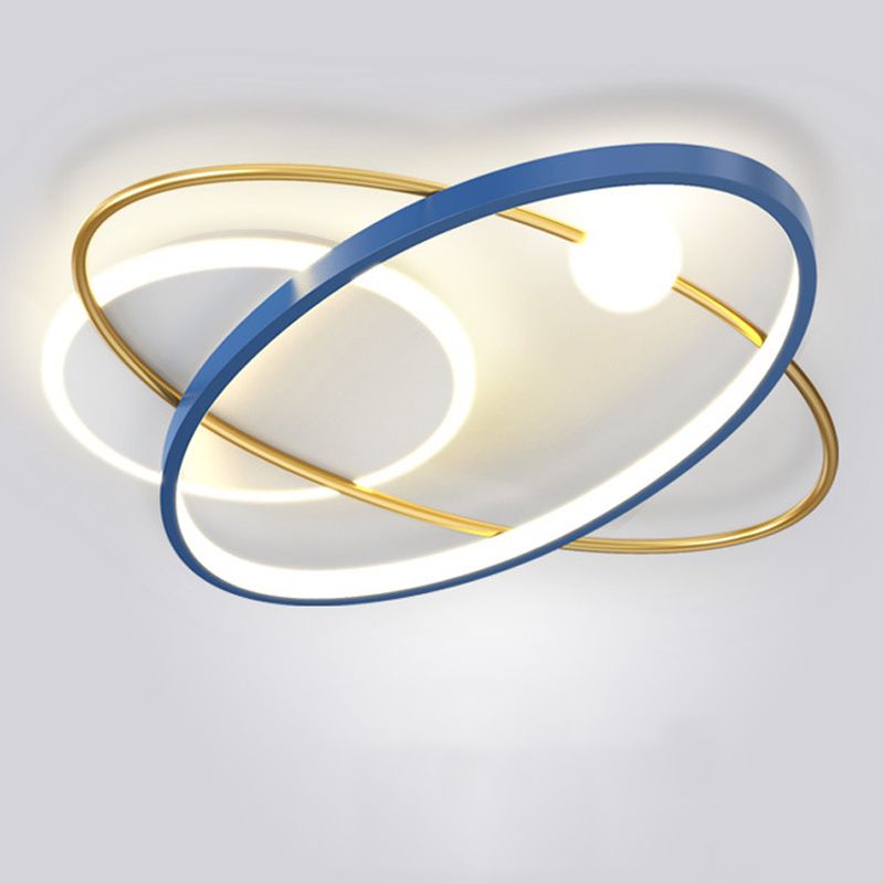 Moderno globo de descarga de luz de metal 3-Punto de fijación de techo de montaje a ras de luz