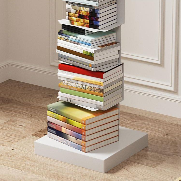 Closed Back Bookshelf Contemporary Style Invisible Bookcase for Study Room