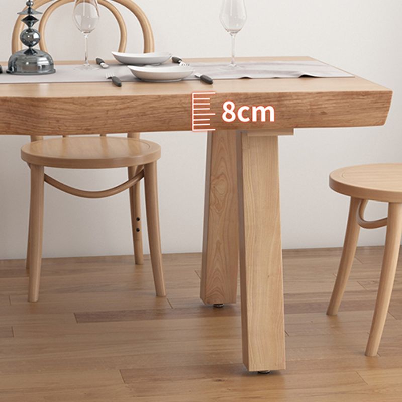 Rectangle 4 Legs Dining Table Modern Style Wood Table for Kitchen