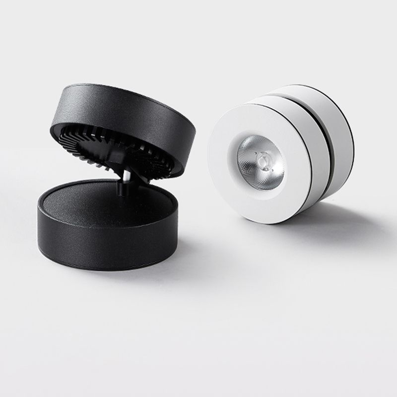 Nordic Modern LED Surface montées Downlight Réglable Cylindrique Surface à cheval réglable Plafond