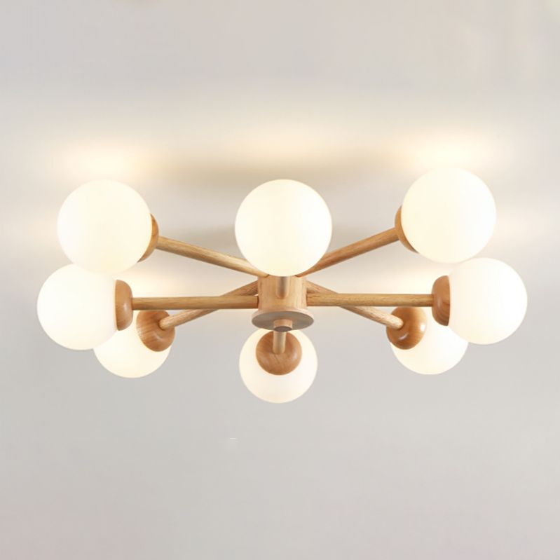 Spoetnik-plafondlamp Glazen kap Inbouwlamp voor kledingwinkel