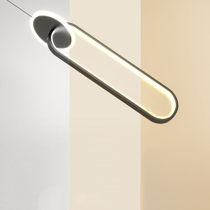 Minimalism LED Hanging Ceiling Light Metal 1-Light Ceiling Pendant Light