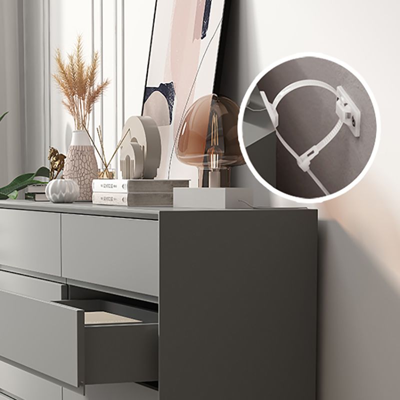 Contemporary Accent Chest with Drawers and Straight Legs Rectangle Chest