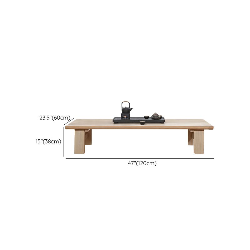 Rectangle Coffee Table Solid Wood Modern Single Coffee Table