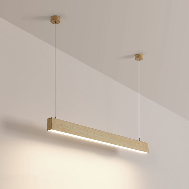 Lustre lustre linéaire lustre de l'île en aluminium contemporain avec une teinte acrylique