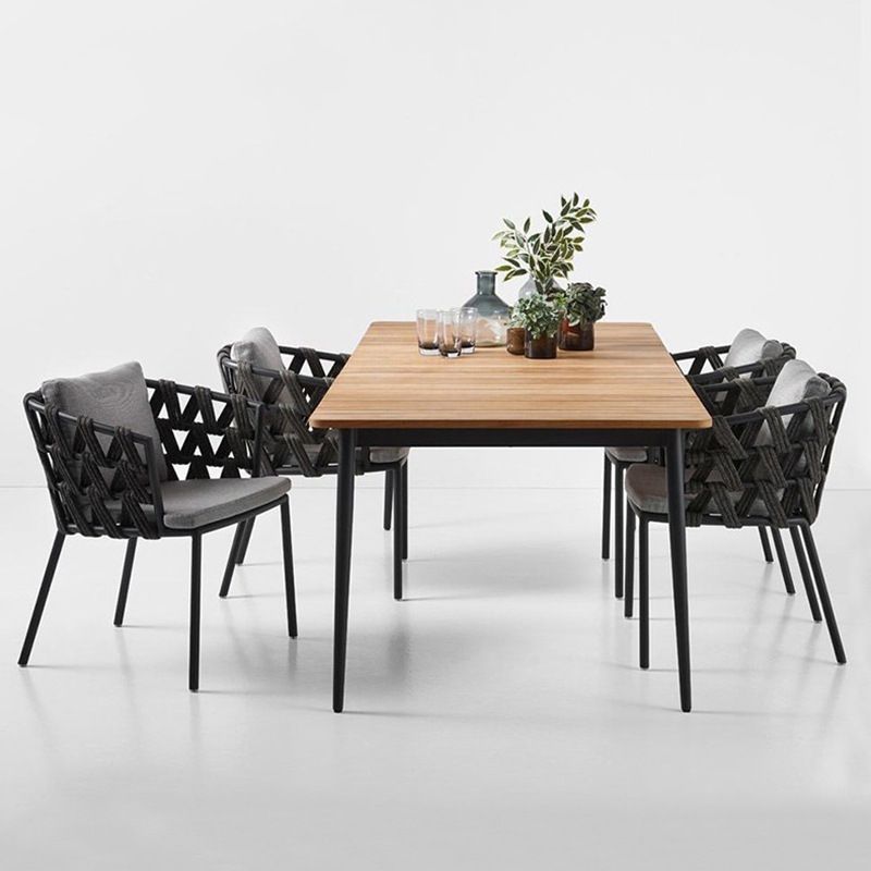 Bohemian Style Dining Set 1/4/5/7 Pieces Dining Table Set for Patio