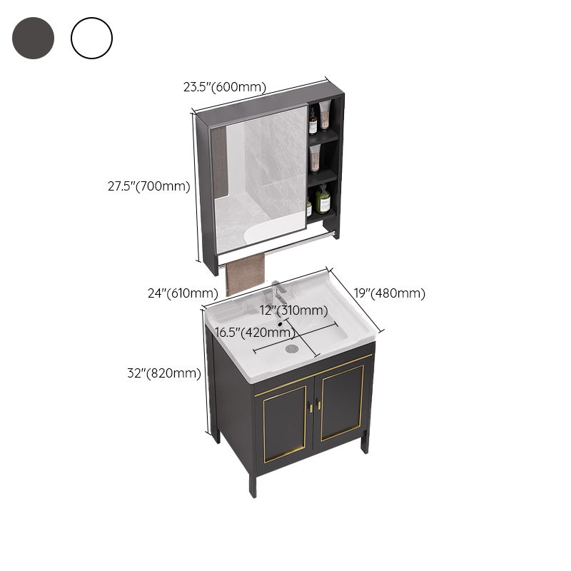 Gorgeous Bath Vanity Wall Mounted Standard Vanity Cabinet with Mirror Cabinet