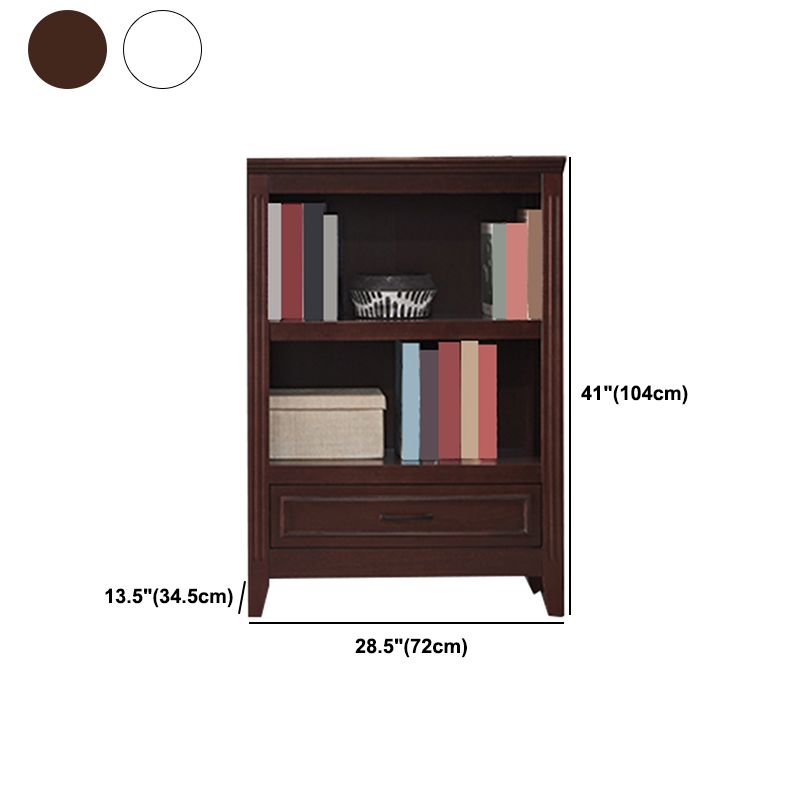 Modern Style Bookshelf Solid Wood Standard Shelf Bookcase for Home