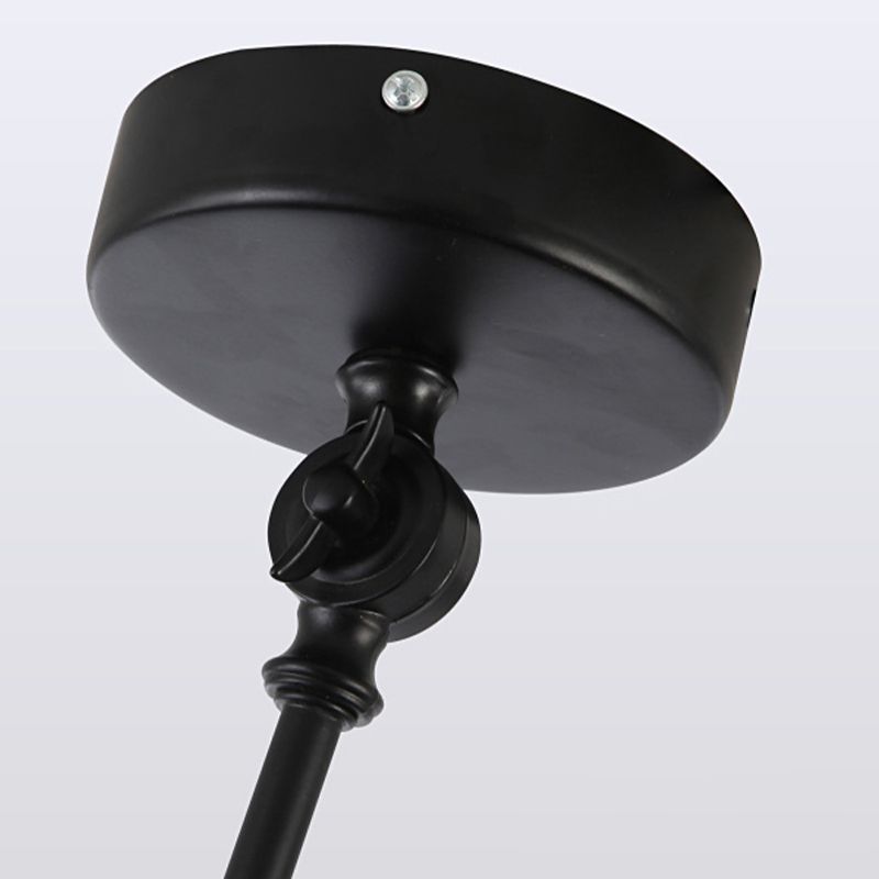 Stile industriale Lampada a sospensione in metallo pieghevole a 1 luce con ombra geometrica