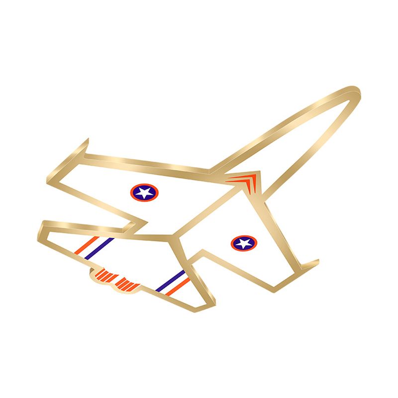 Ultradelgado avión LED luces incrustadas dibujos animados acrílico luces de techo para habitaciones infantiles