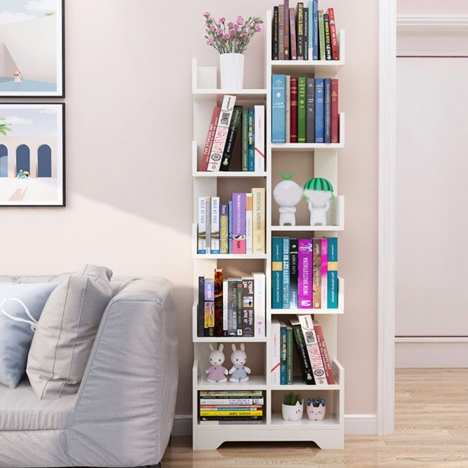Contemporary Open Back Bookshelf Freestanding Standard Bookcase