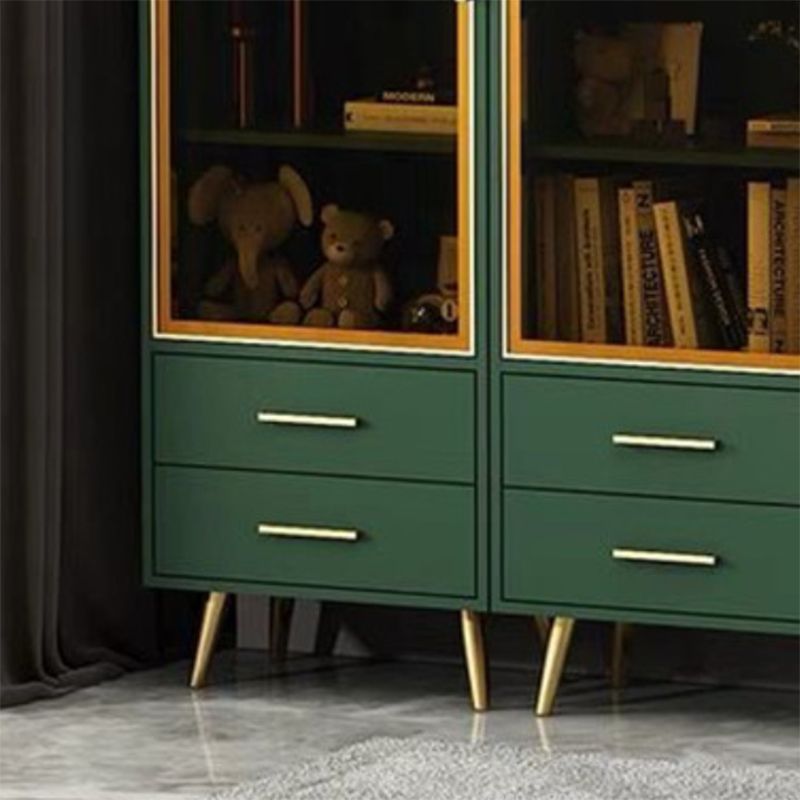 Modern Rectangle Accent Cabinet with Straight Legs and 2 Drawers