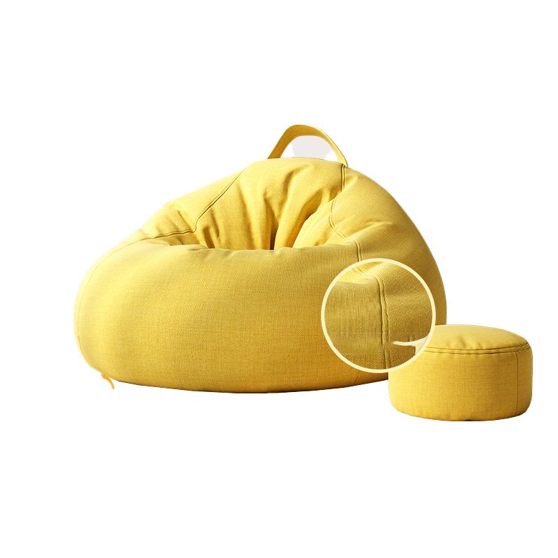 Contemporary Style Single Sofa Chair Fixed Back Armless Chair for Bedroom