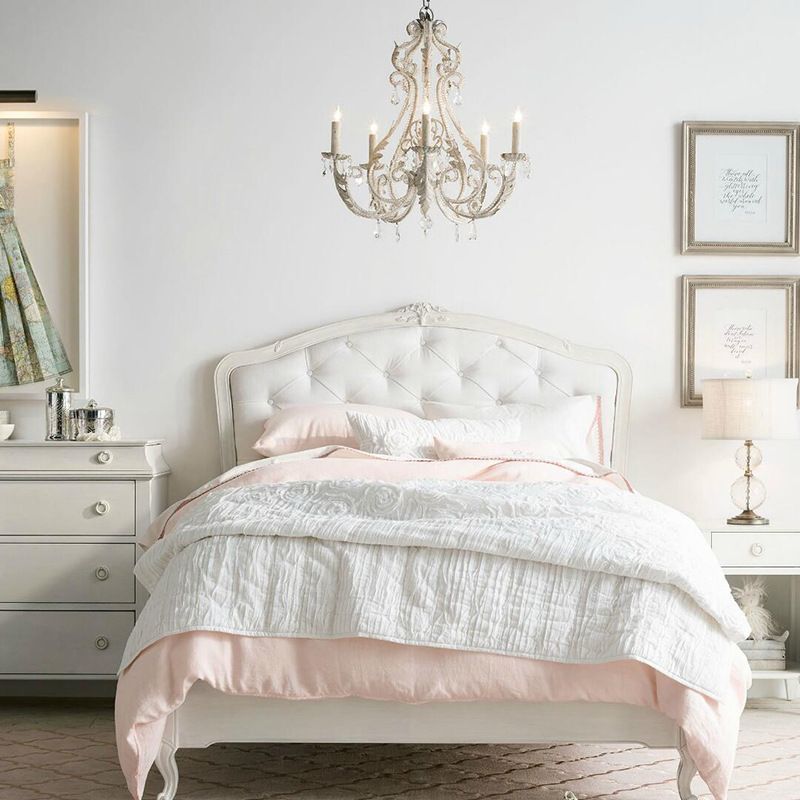 American Style Candle Chandelier Light Fixtures Multi-Head Suspension Pendant Lamps with Crystal