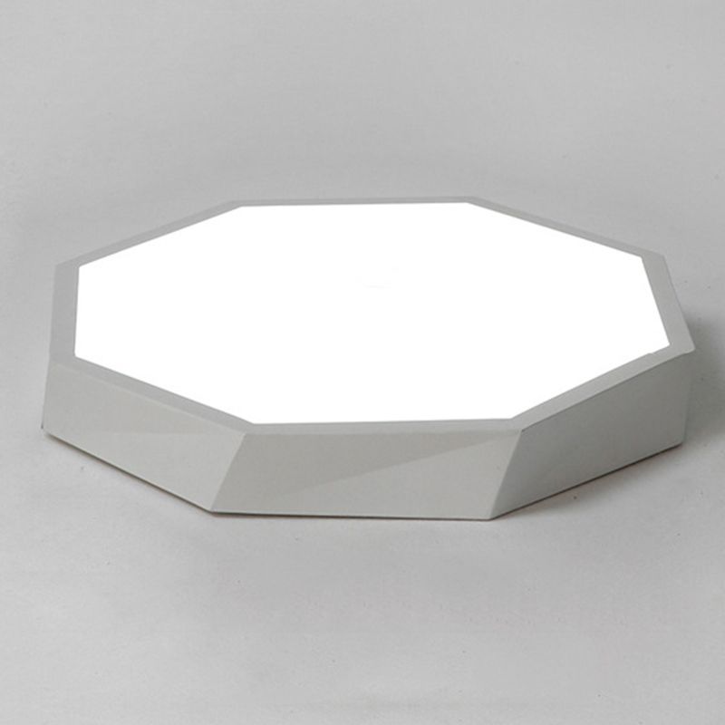 Faceted Flush Mount Ceiling Light Contemporary Acrylic Ceiling Mount Chandelier for Bedroom