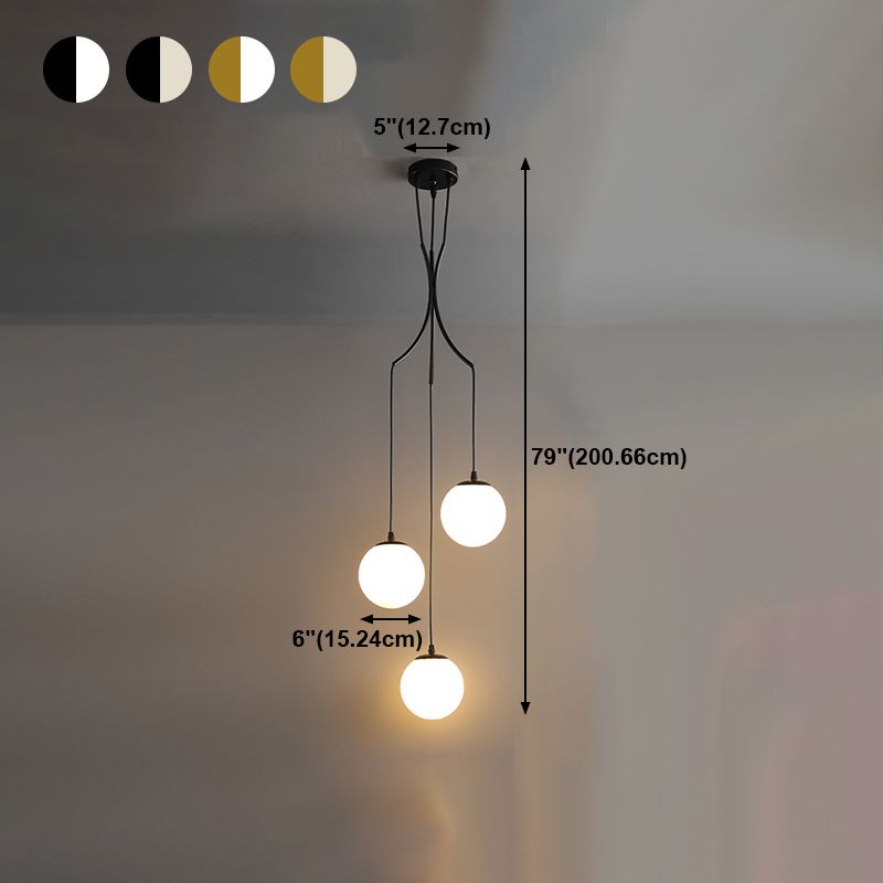 Kugelförmige Formglasanhänger Lichter Moderne Stil einzelne hängende Lampen