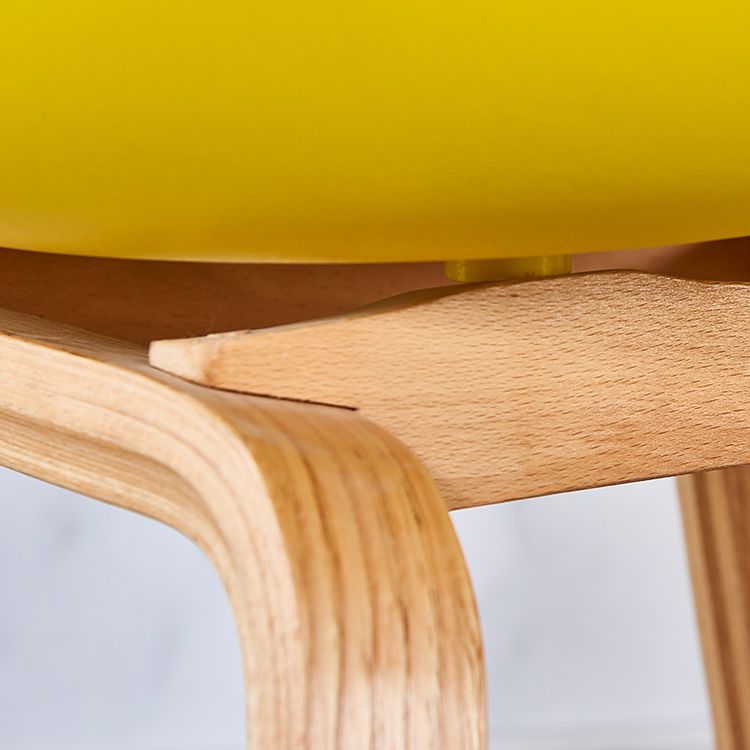 Silla de té de té de leche moderna sólida sillón de plástico para acabado mate silla de comedor