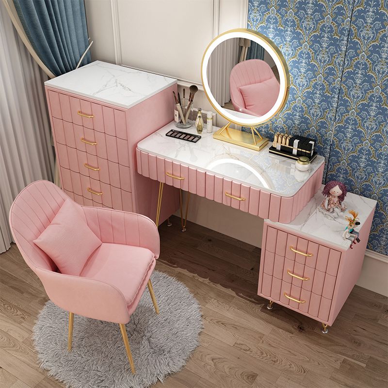 Slate Vanity Desk Removable Vanity Makeup Vanity Set for Bedroom