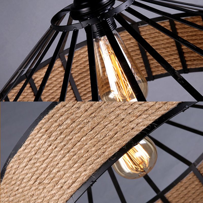 1 luminaire de pendaison de suspension conique