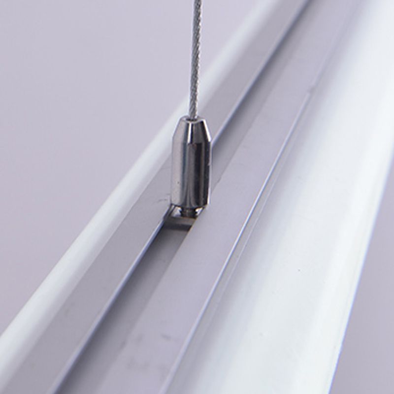 Metal Island Leuchte Einfacher Stil 1-Licht-lineare Hanglampe mit Acrylschatten