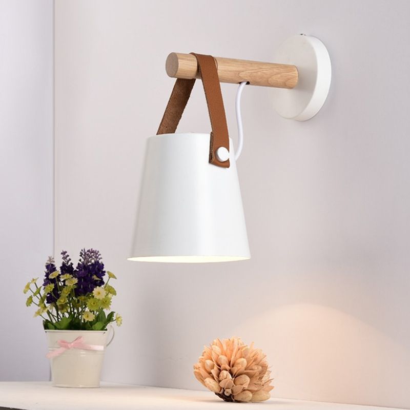 Contemporary Wooden Wall Light Simple Wall Light Sconce for Living Room