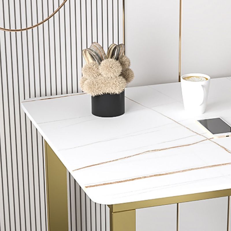 Contemporary Office Desk 23.62" Rectangular Executive Desk with 3-drawer