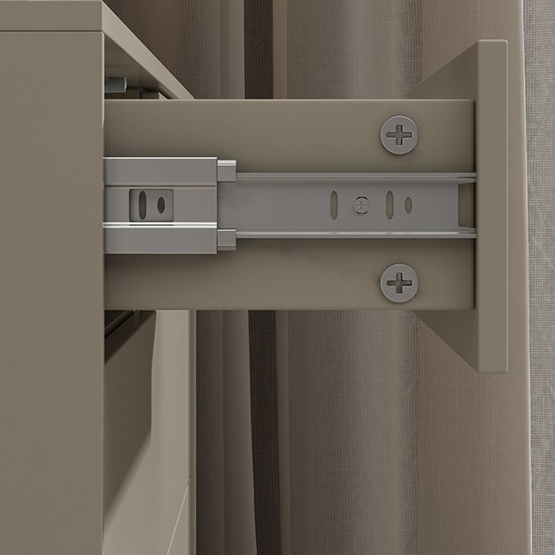 13.77" Wide Modern Accent Chest with 6 Drawers and 4 Straight Black Legs