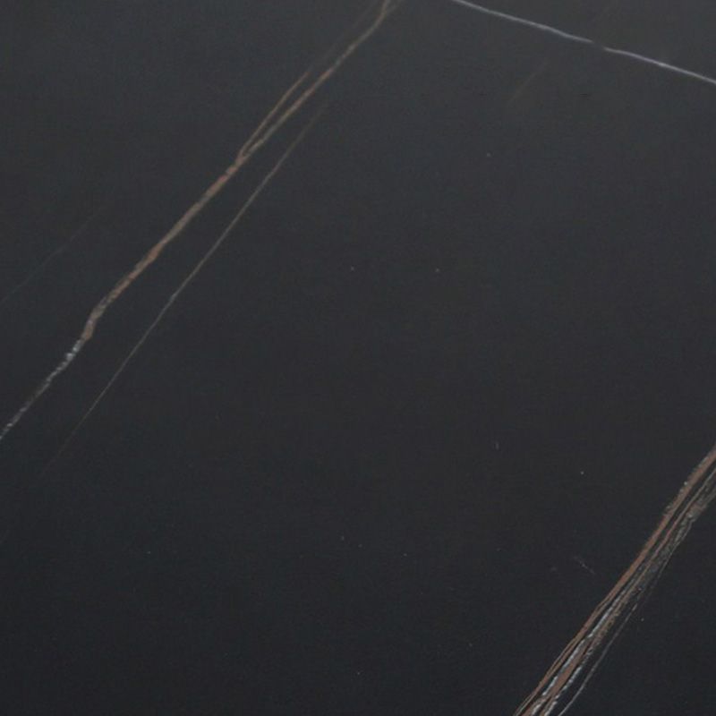 Stone Top Table Industrial Style Bistro Pub Table with Metal Base