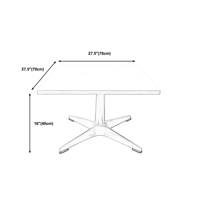 Geometric Coffee Table Contemporary Wood 15.7'' Cocktail Table