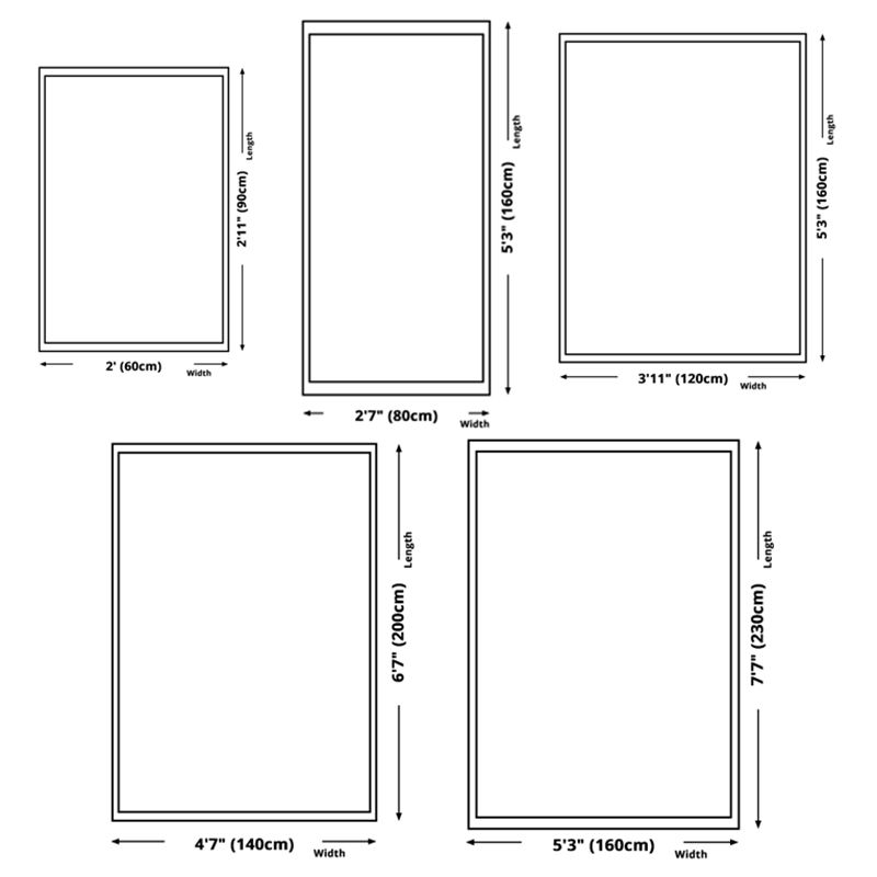 Stylish Tribal Pattern Rug Blue Traditional Carpet Polyester Stain Resistant Rug for Living Room