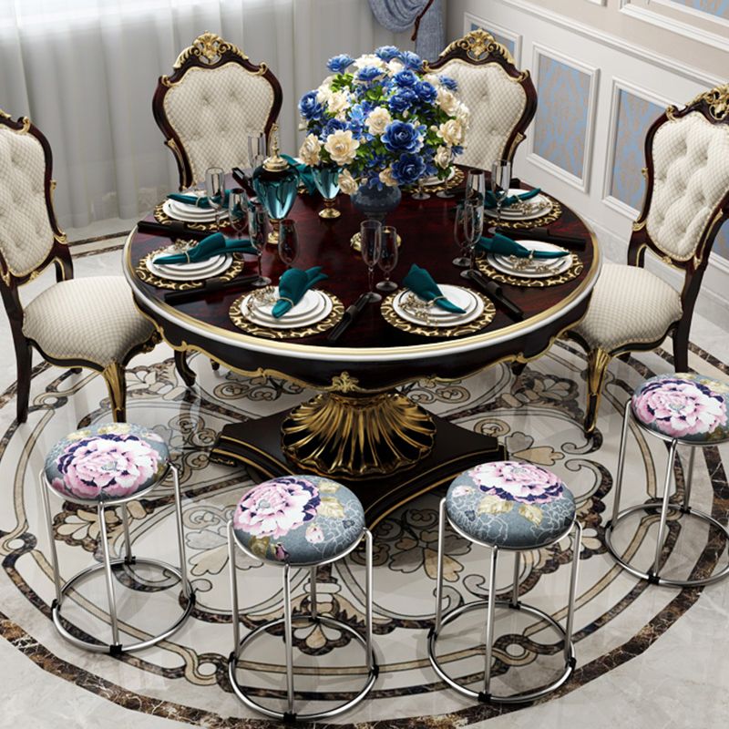 Modern Flowers Standard Round Stain Resistant Standard for Home Decor