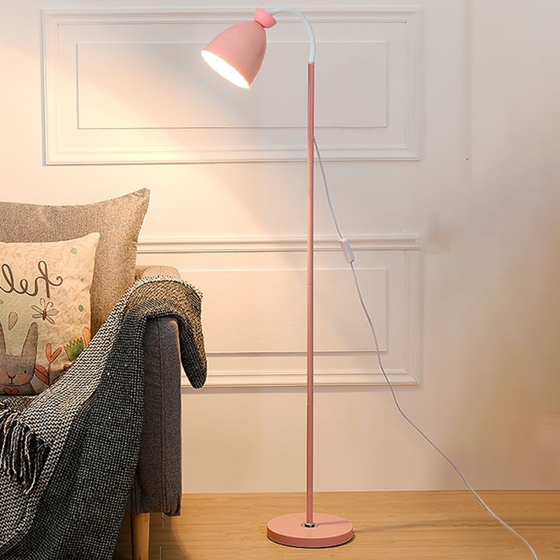 1 Light Geometric Floor Light Modern Style Metal Floor Light Fixtures