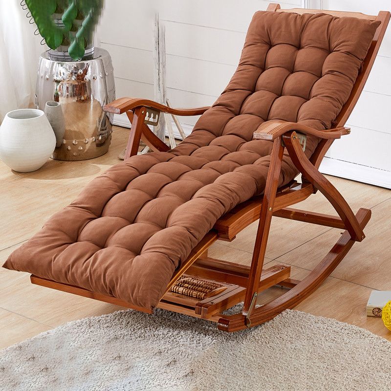 Antique Bamboo Recliner Chair Folding Recliner Chair with Cushion