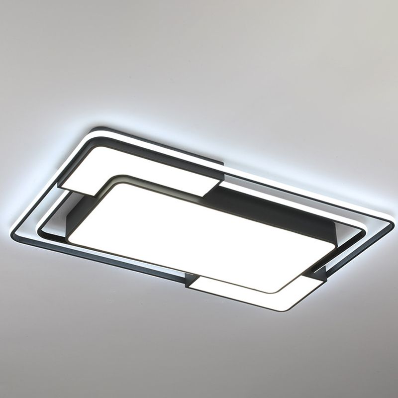Rechteck Unterputz Deckenleuchte Licht Armaturen Moderne Acryl Deckenmontage Chandelier für Schlafzimmer